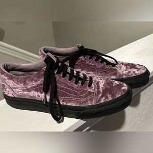 Purple Velvet Vans